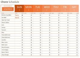 Weekly Chore Checklist Weekly Chore Chart