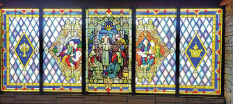immanuel dedicating stained glass