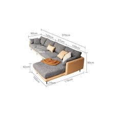 atlas l shaped linen sofa speckled e