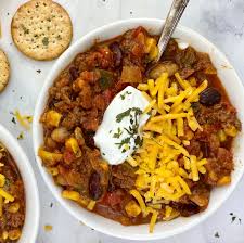 vegetable packed beef chili heather