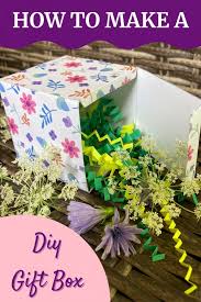 how to make a diy gift box the