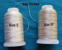 Griffin Silk Thread Size Chart 2m Natural Griffin Silk