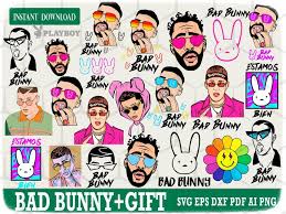 The puerto rican rapper has tweeted in favor of women not shaving and is consistently showing off his perfectly manicured nails on. Bad Bunny Face Bad Bunny Svg El Conejo By Creativestore On Zibbet