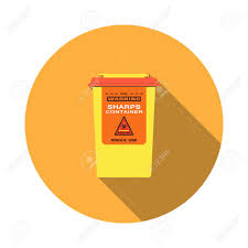 Almost files can be used for commercial. Vector Isolated Icon Of Sharps Container With Hinged Lid Sticker Royalty Free Cliparts Vectors And Stock Illustration Image 88961145