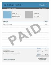 Simple Receipt Template For Excel