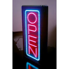 Large Led Open Sign Outdoor Vertical