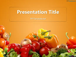 free various vegetables ppt template