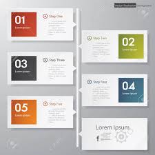 Design Clean Number Banners Template Graphic Or Website Layout