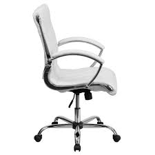 Shop metal desks & chairs at the container store. Carnegy Avenue White Metal Office Desk Chair Cga Go 16686 Wh Hd The Home Depot
