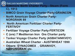 There is a general feeling in shipbroking circles that the bfc is not very good but it is still in common use for full cargoes of grain from the u.s. Practice And Law Of Charter Party Law School Dalian Maritime University Spring Term Prof Guo Ping Ppt Download