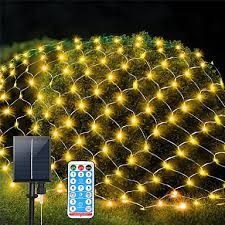 mesh net lights solar powered