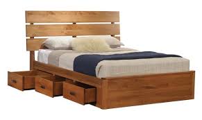 Mars Slat Platform Bed With Drawers
