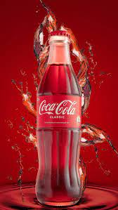 cold coca cola red liquid soft drink