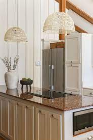 kitchen with brown granite countertops