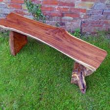 Teak Root Backless Garden Bench 140cm 2