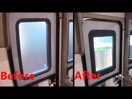 Rv Door Window From Frosted Glass