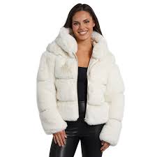 Love Token Faux Fur Off White Jacket