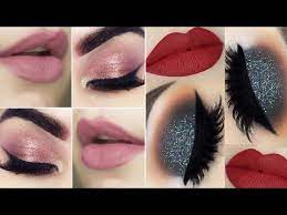 lipstick combination with eye makeup