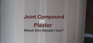 Joint Compound Vs Plaster Which One