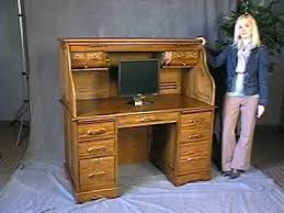 This computer offers top speed, great features, and an attractive design. Oak Roll Top Computer Desk In Stock Free Shipping Youtube