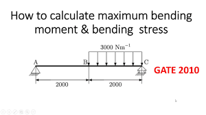 how to find maximum bending moment and