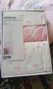 Ikea Himmelsk Baby Cot Bedsheet Set
