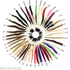 Details About Color Rings Swatches For Human Hair Extensions Color Chart 43 Colors Sample 100g