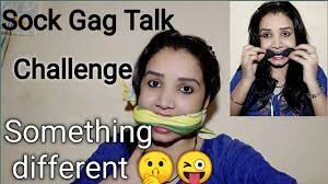 Sock Gag Talk Challenge!! Something different challenge!! game  challenge!!#vlogger Priyanka - YouTube