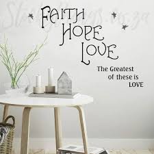 Faith Hope Love Wall Decal Faith