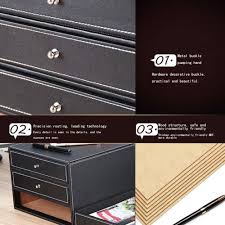 Decorative file cabinets for the home. File Cabinet File Cabinets A4 Filing Cabinet 3 Drawers Desktop Office Leather File Storage Storage Box 34x25x18cm Home Office Furniture Office Supplies Color Brown Flat File Cabinets Office Furniture Lighting