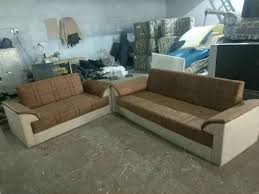 5 seater rectangular brown sofa set 3 2