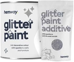 Hemway Silver Glitter Paint 1l Matt