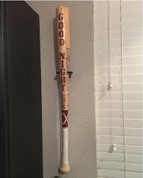 size baseball bat wall mount rack stand