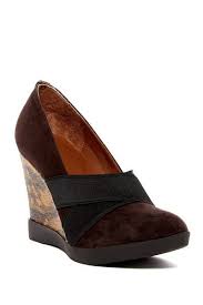 Donald J Pliner Womens Shoes Brown Suede Carla Wedge Shoe
