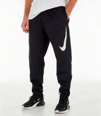 Details About Nike Therma Dri Fit Swoosh Training Pants Black White Jogger Sweatpants Mens Sz