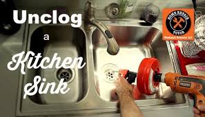 how to unclog a kitchen sink home
