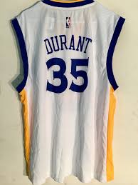 Details About Adidas Nba Jersey Golden State Warriors Kevin Durant White Sz Xl