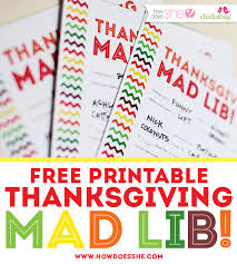 free thanksgiving printables for kids