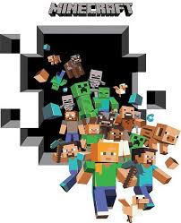 minecraft style wall decal sticker room
