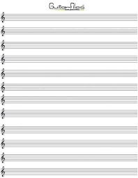 Printable Blank Sheet Music Blank Treble Clef Staff Paper Free Sheet