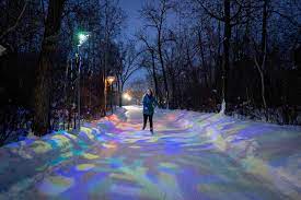 this 2 mile ice skating trail in canada