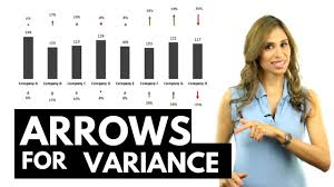 excel arrow variance chart dynamic