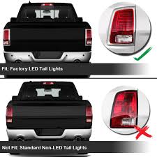 13 17 Dodge Ram 1500 2500 3500 Factory Led Model Led Tail Lights Red Clear