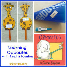 Oops you can't see this activity! Learning Opposites With Sandra Boynton Craftulate