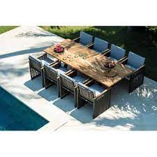 Rectangular Wooden Garden Table Windsor