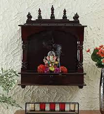 wall hanging brown wood mdf temple