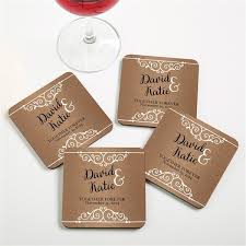Personalized Wedding Coaster Favors