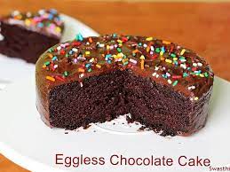 Soft And Moist Eggless Chocolate Cake Recipe gambar png