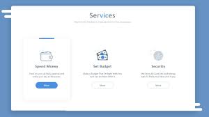services section using html and css