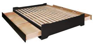 Platform Storage Bed With 6 Drawers